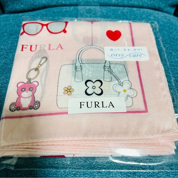 Furla Pink Bandana/Scarf - Picture 7 of 8